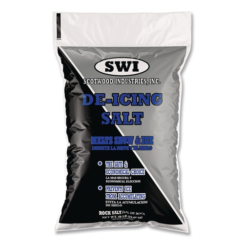 Facility Maintenance & Supplies | Scotwood Industries 50B-RS 50 lb. Rock Salt De-Icing Salt (1-Pallet) image number 0