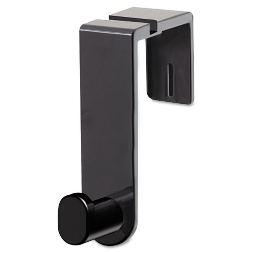  | Safco 4224BL 1.75 in. x 5.25 in. x 4 in. Plastic Coat Hook - Black image number 0
