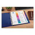 Office Jansan | Avery 11163 11 x 9.25 Customizable TOC Ready Index Multicolor Extra-Wide Tab Dividers - White (8-Pieces/Set) image number 2