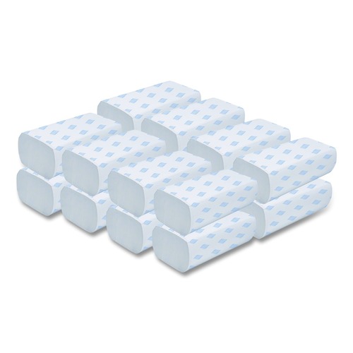 Cleaning & Janitorial Supplies | GEN 5301 9.25 in. x 9.05 in. 1-Ply Multifold Towels - White (16 Packs/Carton) image number 0