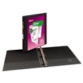 Office Jansan | Avery 17001 3 Slant Rings 0.5 in. Capacity 11 in. x 8.5 in. Durable View Binder with DuraHinge - Black image number 2