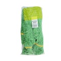 Office Jansan | Boardwalk BWK501GN 5 in. Headband Super Loop Cotton/Synthetic Fiber Wet Mop Head - Small, Green (12/Carton) image number 2