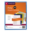 | Smead 85750 Poly Organized Up Slash Jackets - Letter, Clear/Trans Assortment (5/Pack) image number 0