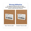 Labels | Avery 04153 2.13 in. x 4 in. Multipurpose Thermal Labels - White (1-Box) image number 7