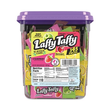 Nestle 788749 3.08 lbs. Tub Laffy Taffy - Assorted Flavors