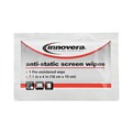 Glass Cleaners | Innovera IVR51516 Antistatic Screen Cleaning Cloth Wipes - Unscented, White (100/Pack) image number 3