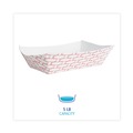 Food Trays, Containers, and Lids | Boardwalk BWK30LAG500 5 lbs. Capacity Paper Food Baskets - Red/White (500/Carton) image number 5