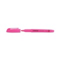 Customer Appreciation Sale - Save up to $60 off | Universal UNV08855 Fluorescent Ink, Chisel Tip, Pocket Highlighters - Pink (1 Dozen) image number 2