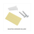 Office Jansan | Universal UNV08122 13 in. x 4.13 in. x 14.5 in. Plastic Wall File Pocket - Letter, Black image number 4