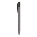 Pens | Paper Mate 1951254 InkJoy 100 RT Medium 1 millimeter Retractable Ballpoint Pen - Black Ink/Smoke/Black Barrel (1-Dozen) image number 1