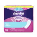 Office Jansan | Always 10796PK Thin Daily Panty Liners, Regular, 120/pack image number 0