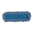 Mops | Rubbermaid Commercial FGJ25700BL00 48 in. Polyester Yarn Twisted Loop Blend Dust Mop - Blue (12/Carton) image number 2