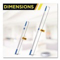 Cleaning Tools | Gritt Commercial GRI1066F3PK 3.5 ft. to 6 ft. Telescopic Aluminum Extension Pole with Click/Lock Adapter Cone - Blue/Silver (3/Pack) image number 2