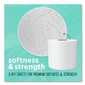 Toilet Paper | Seventh Generation 13733 100% Recycled 2-Ply Bathroom Tissue - White (240 Sheets/Roll, 12 Rolls/Pack) image number 2