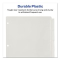  | Avery 11835 Big Tab 11 in. x 8.5 in. 5-Tab Insertable Plastic Dividers - Clear (1-Set) image number 5