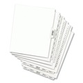  | Avery 01416 Avery-Style 26-Tab 'P' Label 11 in. x 8.5 in. Preprinted Legal Side Tab Divider - White (25-Piece/Pack) image number 2