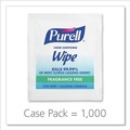 Cleaning & Janitorial Supplies | PURELL 9021-1M 5 in. x 7 in. Individually Wrapped Unscented Premoistened Sanitizing Hand Wipes - White (1000/Carton) image number 2