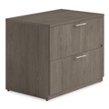 Office Filing Cabinets & Shelves | Alera AE1NZK-2436LF TOM 36 in. x 24 in. x 29 in. Seville Series 2-Drawer Lateral Legal File Cabinet - Walnut image number 0
