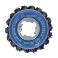 Grinding Wheels | Bosch WBX328 X-LOCK Arbor Carbon Steel Knotted Wire Single Row 3 in. Cup Brush image number 0