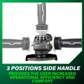 Metabo HPT Clearance | Metabo HPT G3615DVFQ6M 36V MultiVolt Lithium-Ion Brushless Variable Speed Paddle Switch 6 in. Cordless Angle Grinder (Tool Only) image number 10