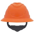  | MSA 10215833 V-Gard C1 Hi-Viz Fas-Trac III Full Brim Vented Hard Hat - Orange image number 1