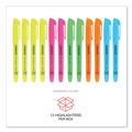 Office Jansan | Universal UNV08857 Chisel Tip Assorted Color Pocket Highlighters (12/Set) image number 5