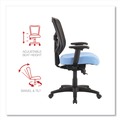 Office Chairs | Alera ALEEL42BME70B 17.9 in. to 21.8 in. Seat Height Elusion Series Mesh Mid-Back Swivel/Tilt Chair Supports Up to 275 lbs. - Light Blue image number 5