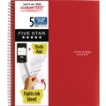 Office Jansan | Five Star 06208 11 in. x 8.5 in. 5-Subject Medium/College Rule Wirebound Notebook with 8 Pockets - Assorted Cover (200 Sheets) image number 2