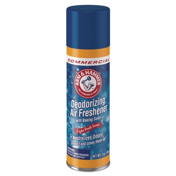 Arm & Hammer 7 oz. Aerosol Spray Baking Soda Air Freshener - Light Fresh Scent