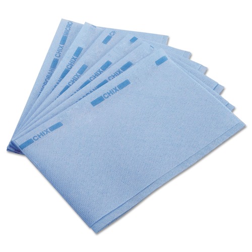 | Chix CHI 8253 13 in. x 21 in. Food Service Towels - Blue (150/Carton) image number 0