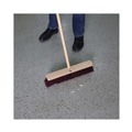 Brooms | Boardwalk BWK20318 3 in. Heavy-Duty Polypropylene Bristles 18 in. Brush Floor Brush Head - Maroon image number 4