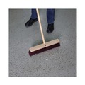 Brooms | Boardwalk BWK20318 3 in. Heavy-Duty Polypropylene Bristles 18 in. Brush Floor Brush Head - Maroon image number 4