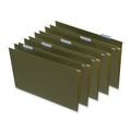  | Universal UNV14152 1/5-Cut Tab Box Bottom Hanging File Folders - Legal Size, Standard Green (25/Box) image number 1