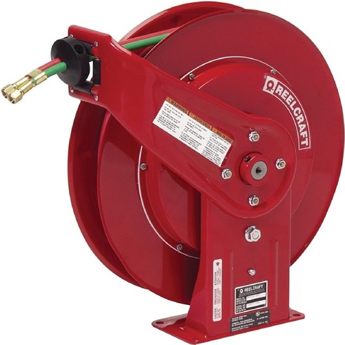 Welding Equipment | Reelcraft TW7450OLPT 1/4 in. x 50 ft. Twin Line T-Grade Welding Hose Reel image number 0