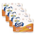 Toilet Paper | Scott 47618 ComfortPlus 1-Ply Septic Safe Toilet Paper Double Roll Bath Tissue - White (48/Carton) image number 0