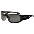 Safety Glasses | Ergodyne 50030 Skullerz Odin Nylon/Polycarb Safety Glasses - Black Frame/Smoke Lens image number 0