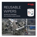 Paper Towels and Napkins | WypAll 41025 12.4 in. x 12.2 in. Power Clean Jumbo Roll X80 Heavy Duty Cloths - White (475/Roll) image number 6