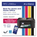 Office Electronics & Batteries | Brother MFCJ1360DW MFCJ1360DW Work Smart 1360 Copy/Print/Scan Wireless Color Inkjet AIO Printer image number 2