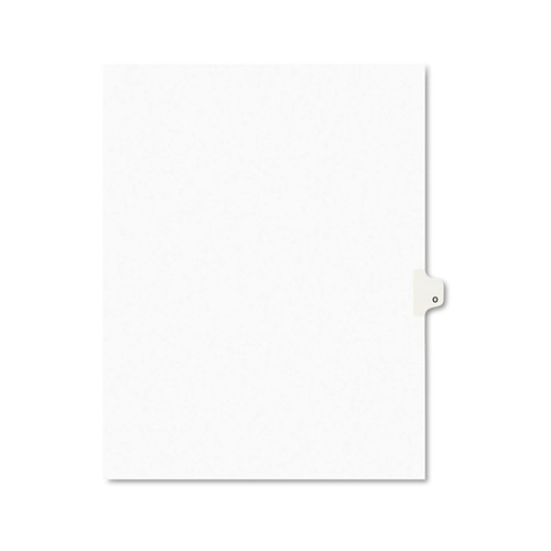 Customer Appreciation Sale - Save up to $60 off | Avery 01415 11 in. x 8.5 in. Legal Exhibit Letter O Side Tab Index Dividers - White (25-Piece/Pack) image number 0