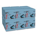 Office Jansan | WypAll 05776 L40 1/4 Fold 12.5 in. x 12 in. Wiper - Blue (56/Box, 12 Boxes/Carton) image number 0