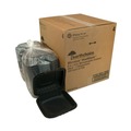 Food Trays, Containers, and Lids | Pactiv Corp. YCNB08010000 EarthChoice SmartLock 5.75 in. x 5.95 in. x 3.1 in. Microwaveable MFPP Hinged Lid Containers - Black (200/Carton) image number 3