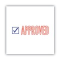 Bulk Savings Pricing 1 | ACCUSTAMP2 035525 1.63 in. x 0.5 in. APPROVED Pre-Inked Shutter Stamp - Red/Blue image number 2