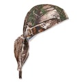 Cooling Gear | Ergodyne 12475 Chill-Its 6615 One Size Fits Most High-Performance Bandana Doo Rag with Terry Cloth Sweatband - RealTree Xtra image number 0