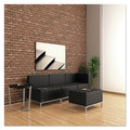  | Alera ALEQB8116P 26.38 in. x 26.38 in. x 30.5 in. QUB Series Powered Armless L Sectional - Black image number 11