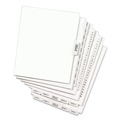 Mothers Day Sale! Save an Extra 10% off your order | Avery 01403 11 in. x 8.5 in. 26-Tab Avery Style C Preprinted Legal Exhibit Side Tab Index Dividers - White (25/Pack) image number 1