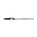 Office Jansan | Universal UNV15613 Medium 1 mm Ballpoint Stick Pen Value Pack - Black Ink, Gray/Black Barrel (60/Pack) image number 3