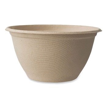 World Centric BO-SC-U6-LFP 6 oz 3.5 x 3.5 x 2 Paper Fiber Bowls - Natural (1000/Carton)