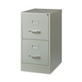 Office Filing Cabinets & Shelves | Alera 26119 15 in. x 22 in. x 28.37 in. Letter-Size Two-Drawer Economy Vertical File - Light Gray image number 1