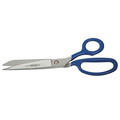 Scissors | Klein Tools 209-BLU-P 9-3/4 in. Bent Trimmer Scissors with Blue Coating image number 0