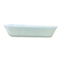 Food Service | GEN 20KWH 12 in. x 8.7 in. x 2.45 in. No. 20K Foam Meat Trays - White (125/Carton) image number 3